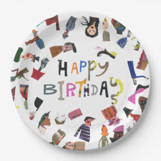 ARTCHER HAPPY BIRTHDAY PAPER PLATES