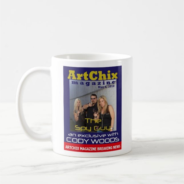 ARTCHIX CODY WOODS SPY GUY COVER MUG (Left)