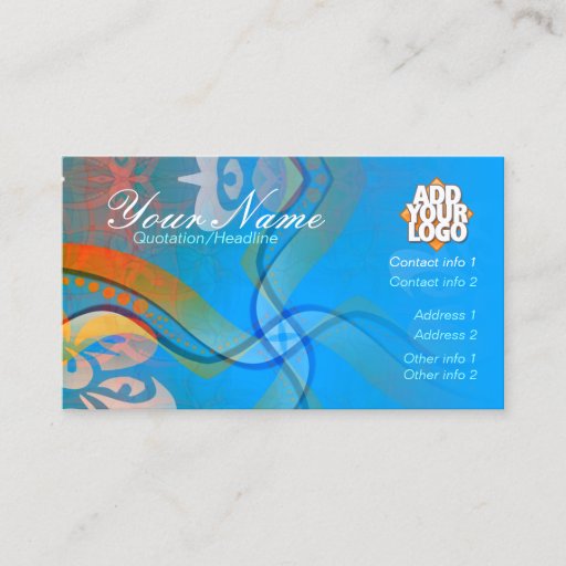 Customizable ArtCreatives  V2Business Card
