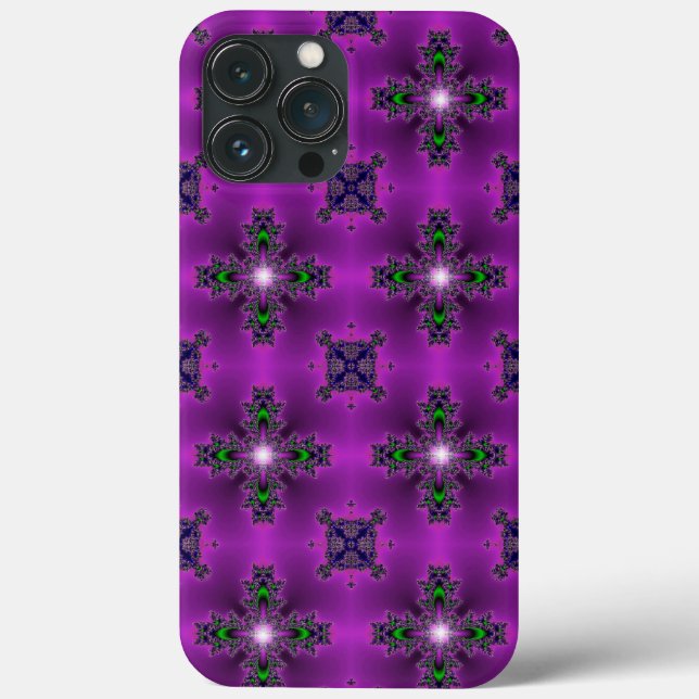 Artdeco Abstract Flowers and Stars Case-Mate iPhone Case (Back)