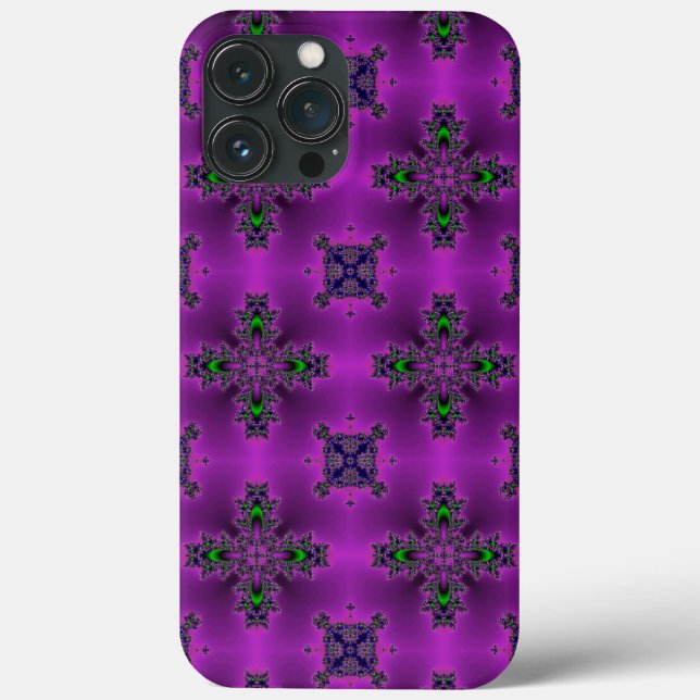 Artdeco Abstract Flowers Case-Mate iPhone Case (Back)