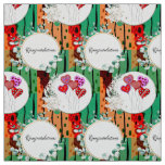 Artdeco Dramatic Bold Geometric Colors Typography Fabric