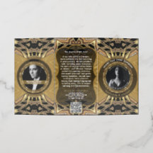 ArtDeco Earth Energy Gold Tribal Geometric Trifold