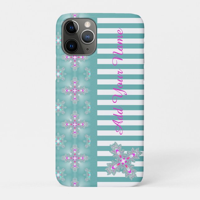 Artdeco Flowers in Retro Style , Add Your Name Case-Mate iPhone Case (Back)