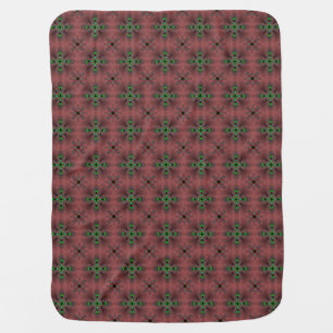 Artdeco Flowers in Retro Style Baby Blanket