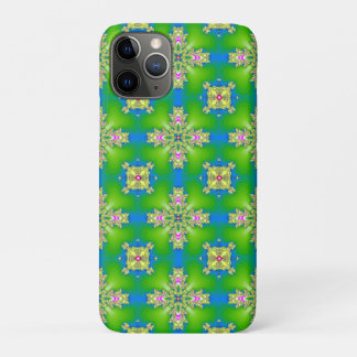 Artdeco Flowers in Retro Style iPhone 11 Pro Case