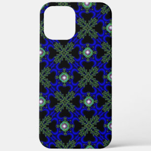 Artdeco Flowers in Retro Style iPhone 12 Pro Max Case