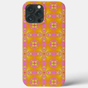 Artdeco Flowers in Retro Style iPhone 13 Pro Max Case