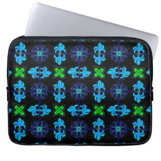 Artdeco Flowers in Retro Style Laptop Sleeve
