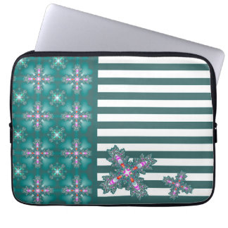 Artdeco Flowers in Retro Style Laptop Sleeve