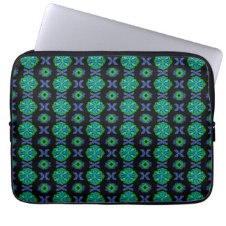 Artdeco Flowers in Retro Style Laptop Sleeve