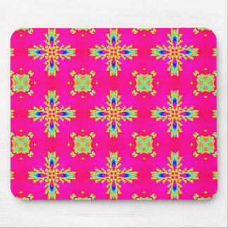 Artdeco Flowers in Retro Style Mouse Pad