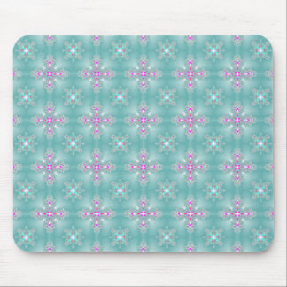 Artdeco Flowers in Retro Style Mouse Pad