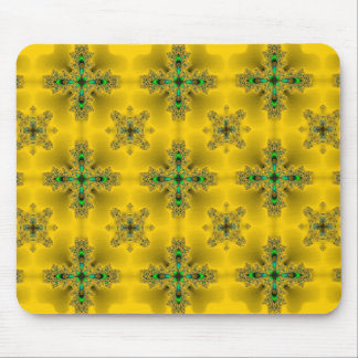 Artdeco Flowers in Retro Style Mouse Pad