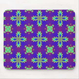 Artdeco Flowers in Retro Style Mouse Pad
