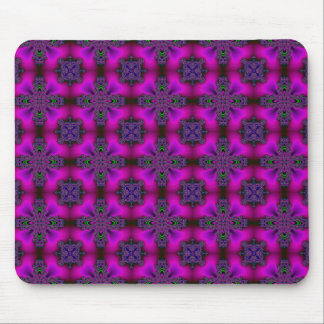 Artdeco Flowers in Retro Style Mouse Pad