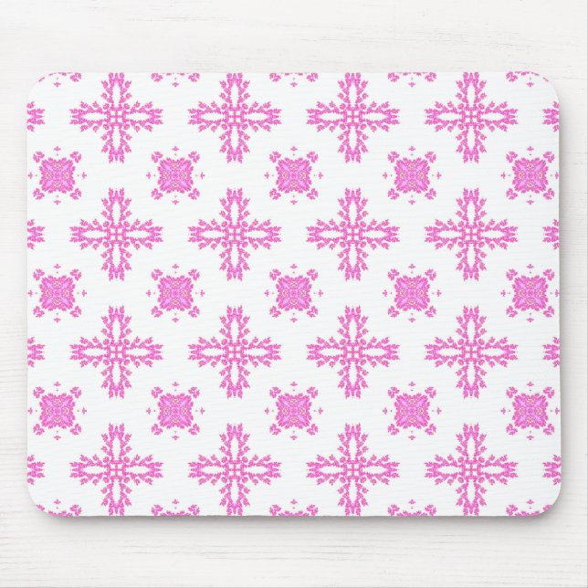 Artdeco Flowers in Retro Style Mouse Pad (Front)