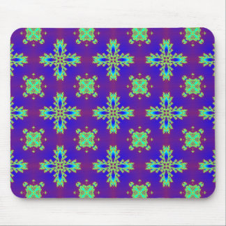 Artdeco Flowers in Retro Style Mouse Pad