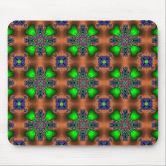 Artdeco Flowers in Retro Style Mouse Pad