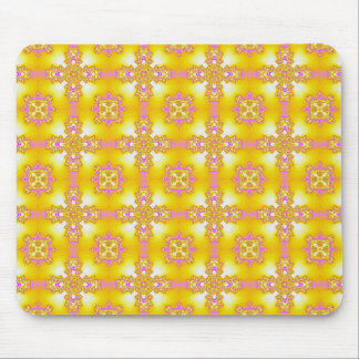 Artdeco Flowers in Retro Style Mouse Pad