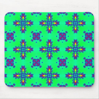 Artdeco Flowers in Retro Style Mouse Pad