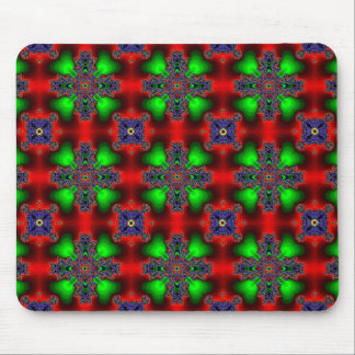 Artdeco Flowers in Retro Style Mouse Pad