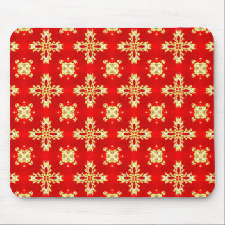 Artdeco Flowers in Retro Style Mouse Pad
