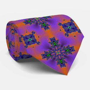 Artdeco Flowers in Retro Style Neck Tie
