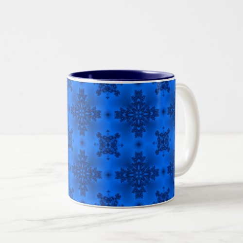 Artdeco Flowers in Retro Style Two_Tone Coffee Mug