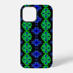 Artdeco Tulip Flowers in Retro Style iPhone 12 Pro Case