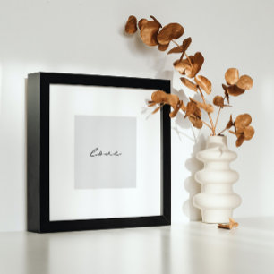 arte de amor escrito en mano blanca simple