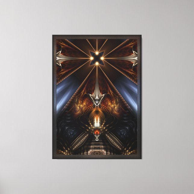 Arteknyia Fantasy Fractal Art Composition Canvas Print (Front)