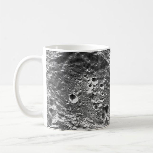 Artemis 1 Moon Mission Lunar Image Coffee Mug (Left)