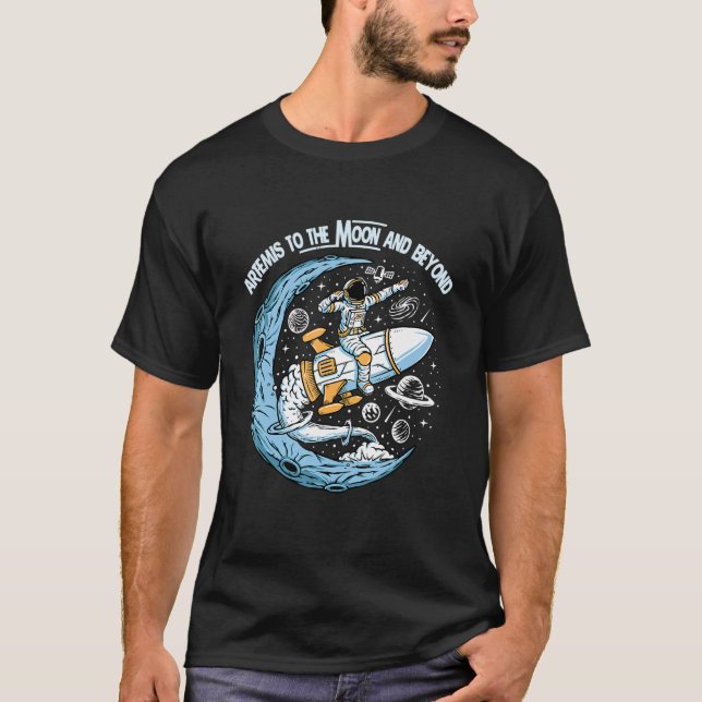 Artemis 1 SLS Rocket Launch Mission To The Moon An T-Shirt (Front)