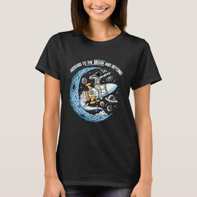 Artemis 1 SLS Rocket Launch Mission To The Moon An T-Shirt (Front)