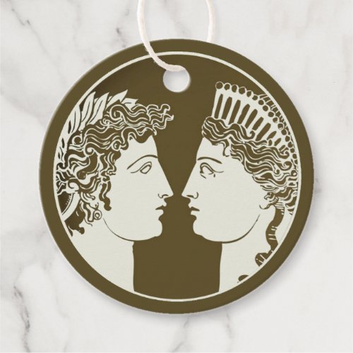 Artemis and Apollo Favor Tags