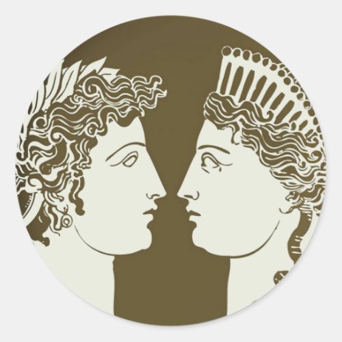 Artemis and Apollo Sticker
