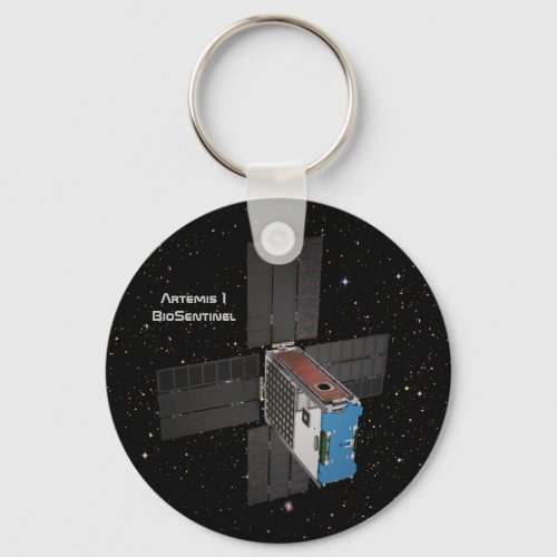 Artemis BioSentinel CubeSat Keychain