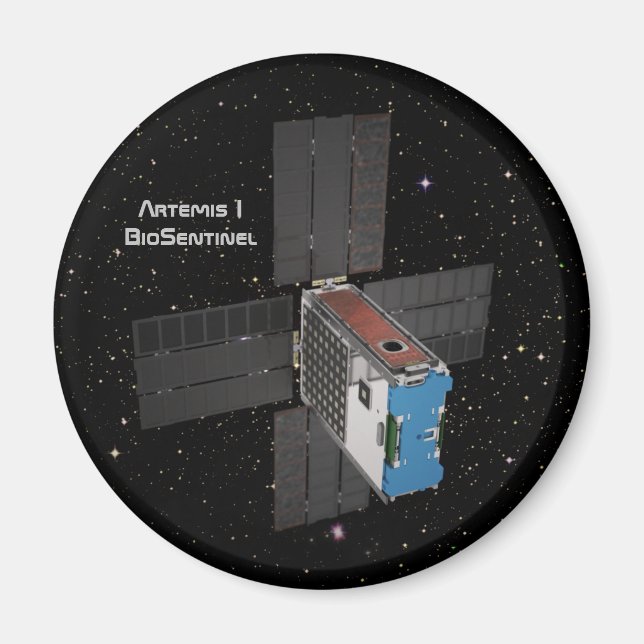 Artemis BioSentinel CubeSat Magnet (Front)