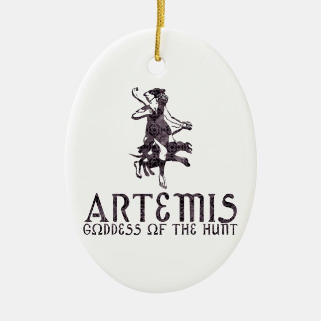 Artemis Ceramic Ornament (Front)