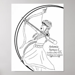Artemis Coloring Page Print