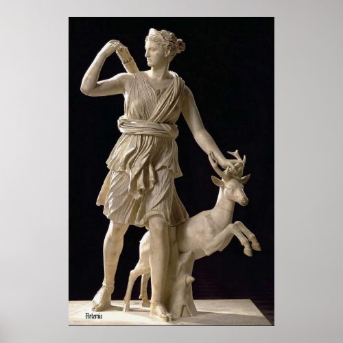 Artemis  Greek Goddess  NASA  Poster