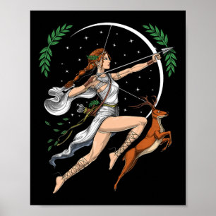 Artemis Greek Goddess Of Hunting Ancient Greece My Poster