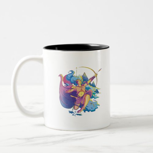 Artemis Greek Mythology Goddess Two_Tone Coffee Mug