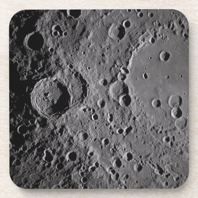 Artemis II Lunar Craters Beverage Coaster (Front)
