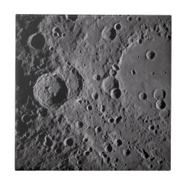 Artemis II Lunar Craters Ceramic Tile