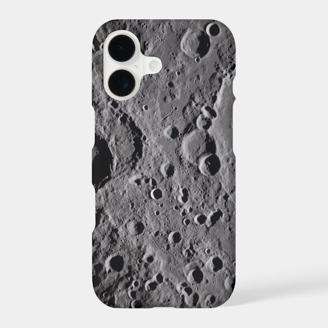 Artemis II Lunar Craters iPhone Case (Back)