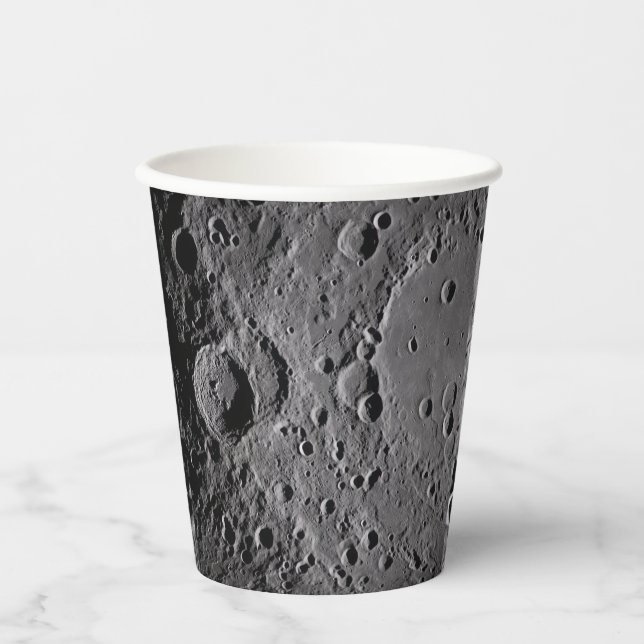Artemis II Lunar Craters Paper Cups (Front)