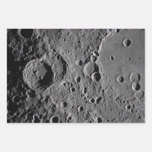 Artemis II Lunar Craters Wrapping Paper Sheets