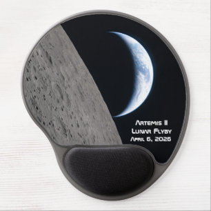 Artemis II Lunar Flyby Gel Mouse Pad